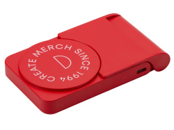 Магнитный внешний аккумулятор «MagnIQ», 5000 mAh с тампопечатью, Цвет красный