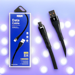 Кабель USB MRM MR30m USB-Micro, длина 1000мм, ток 3.1А, черный / Надежность и высокая скорость передачи данных