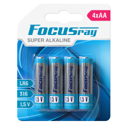 FOCUSray SUPER ALKALINE LR6/BL4 1/12/144 батарейка, шт (4 шт)