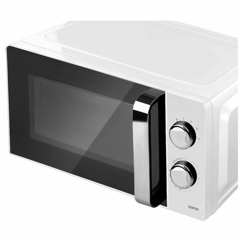 Микроволновая печь CENTEK CT-1575, объем 20 л, мощность 700 Вт, механическое управление, белая, CT-1575 White