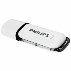 Флеш-диск 32 GB PHILIPS SNOW, разъем USB 2.0, черный, FM32FD70B/97