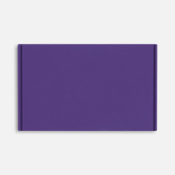 Лейбл из ПВХ Dzeta, XL, фиолетовый, 5х8х0,2 см