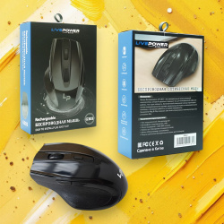 Беспроводная мышь LP G303, до 10м, 2xAAA, USB, Windows/Mac OS, черный / Эргономика и надежность для вашего комфорта