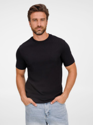Футболка унисекс T-Bolka 180, черная, S–3XL