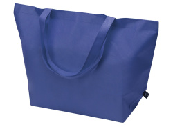 Сумка Reviver с донной складкой из нетканого переработанного материала RPET, Цвет синий