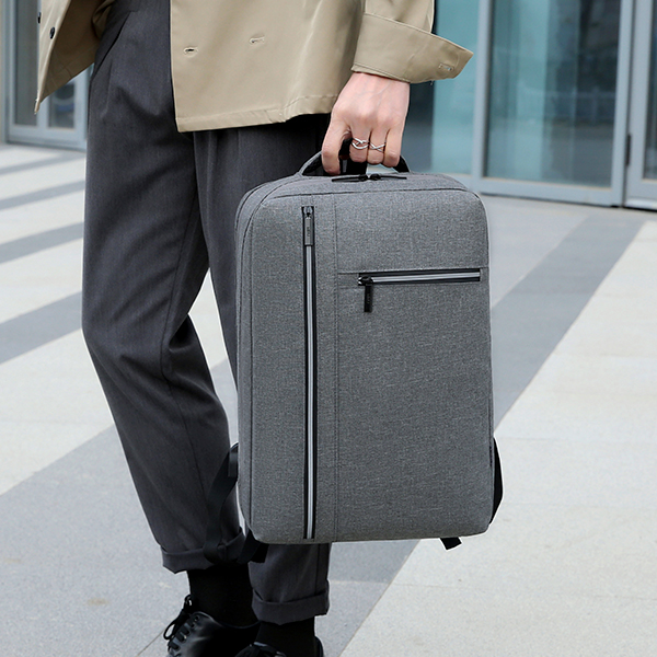 Рюкзак для ноутбука 15.6"  Businescase MBP-1059, темно-серый / USB-провод, ремень для переноски на чемодане, кармашек для карточек на ремне, эргономичные ремни и спинка