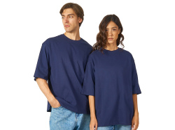 Футболка оверсайз «Berlin» унисекс, Размер XS-S, Цвет темно-синий