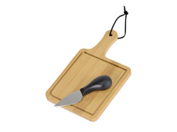 Набор для сыра из бамбука «Pecorino», Цвет светло-коричневый