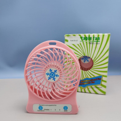 Вентилятор портативный Portable Fan Mini (полный комплект) красный продажа и отгрузка кратно коробке кор/120 шт