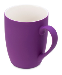 Кружка «C1» soft-touch, Цвет фиолетовый