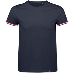 Футболка мужская Rainbow Men, темно-синяя с ярко-синим, S–4XL