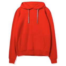 Толстовка с капюшоном Unit Kirenga, красная, XS–4XL