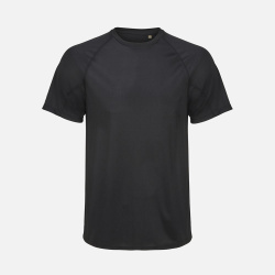 Футболка спортивная унисекс Vortex, черная, XS–XXL