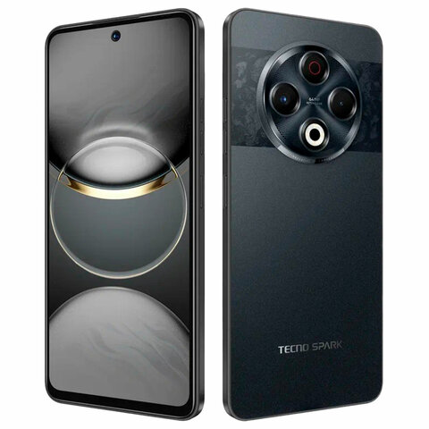Смартфон TECNO SPARK 30, 2 SIM, 6,67", 4G, 108/8 Мп, 8/128, чёрный, пластик, TCN-KL6.8.128.BK, TCNKL6.8.128.BK