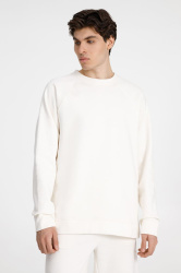 Свитшот унисекс S1, молочно-белый, XS–XXL