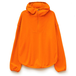 Анорак флисовый унисекс Fliska, оранжевый, XS–XXL
