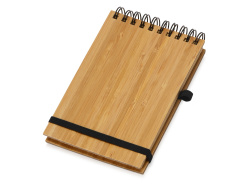 Блокнот «Kawasaki S» с обложкой из бамбука, Цвет натуральный