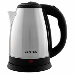 Чайник CENTEK CT-1068, 2 л, 2000 Вт, закрытый нагревательный элемент, сталь