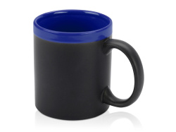 Кружка с покрытием для рисования мелом «Да Винчи», Цвет черный/синий