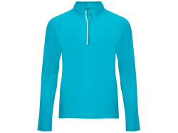 Толстовка с воротом на молнии «Melbourne» мужская, Размер 2XL, Цвет бирюзовый