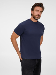 Футболка унисекс T-Bolka 180, темно-синяя, S–3XL