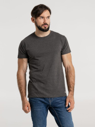 Футболка унисекс Firm Wear, черный меланж, S–4XL