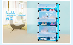 Универсальный модульный шкаф для одежды, обуви, игрушек Plastic Storage Cabinet Classic 5 полок
