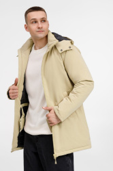 Куртка-парка унисекс Sfera, бежевая, S–4XL