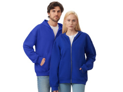 Толстовка оверсайз с капюшоном на молнии «Monaco», Размер M-L, Цвет синий классический
