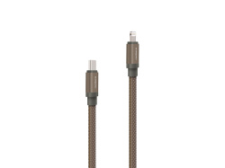 Кабель USB-C - Lightning MFI «LINK-C», QC/PD, 1.5 м, Цвет зеленый оливковый