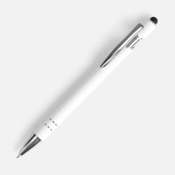 Ручка шариковая Pointer Soft Touch со стилусом, белая, 14,3х1 см