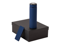 Подарочный набор "COLOR IT" c термосом и повербанком, Размер 5000 mAh, Цвет темно-синий