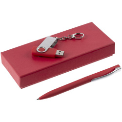 Набор Flashwrite, красный, 16 Гб, 17х7,3х2,5 см
