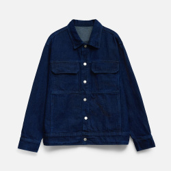 Куртка джинсовая O2, темно-синяя, XS–4XL
