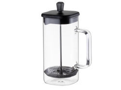 Френч-пресс «Resto», Цвет прозрачный, черный