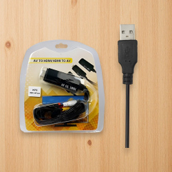 Кабель конвертер H73 HDMI (M) to AV euro composite (F) / Переходник для подключения HDMI к AV euro composite