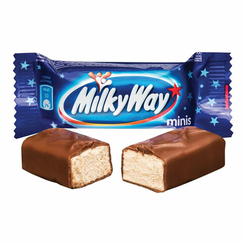 Батончики мини MILKY WAY "Minis" суфле в молочном шоколаде, 176 г, 2262