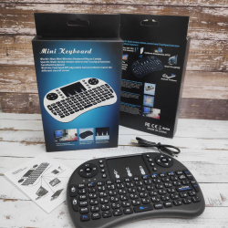 Беспроводная USB клавиатура джойстик с тачпадом для TV Mini Keyboard (клавиатура на русском и англий