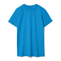 Футболка унисекс T-Bolka 160, бирюзовая, XS–5XL