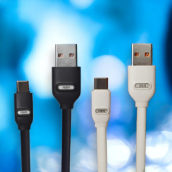 Кабель MRM MR18t USB Type-C, 1м, черный и белый цвета / Для зарядки и передачи данных между устройствами, оснащенными разъемом USB Type-C