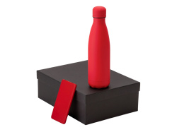 Подарочный набор «COLOR IT» с термобутылкой и повербанком, Размер 5000 mAh, Цвет красный