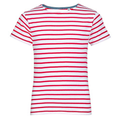 Футболка детская Miles Kids белая с красным