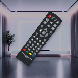 Пульт д/у универсальный для ресиверов DVB T2+2+IPTV UNIV ver.2025, IR интерфейс, радиус до 10 м, черный / Универсальное управление для всех DVB T2+2+IPTV UNIV ресиверов