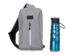 Набор со слингом и бутылкой «Athletic nomad», Цвет синий