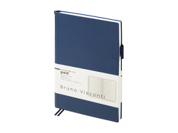 Ежедневник недатированный А5 «Grand», Цвет темно-синий