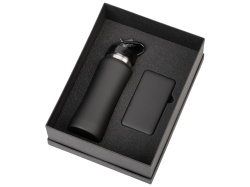 Подарочный набор «COLOR IT» с бутылкой для воды и повербанком , Размер 10000 mAh, Цвет черный