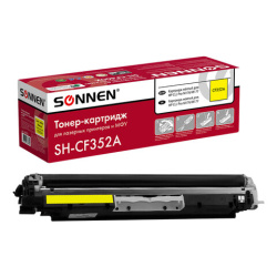 Картридж лазерный SONNEN (SH-CF352A) для HP CLJ Pro M176/M177 ВЫСШЕЕ КАЧЕСТВО, желтый, 1000 страниц, 363952