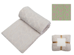 Светящийся в темноте плед «Lattice», Цвет бежевый