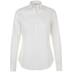 Рубашка женская Becker Women, белая с темно-синим, XS–XXL