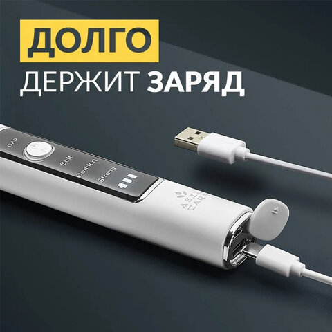 Ультразвуковой скалер ASIACARE S501, портативный, LED-подсветка, 3 режима, 2 насадки, белый, Asia_40